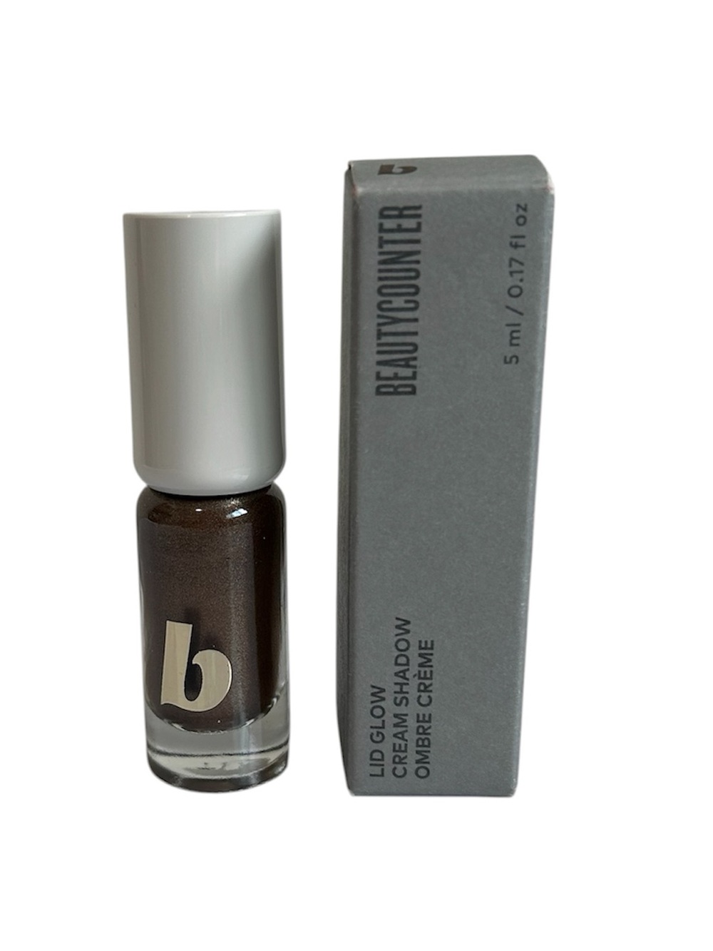 NIB Beautycounter Lid Glow Cream Shadow in shade "Twinkle" silvery Taupe